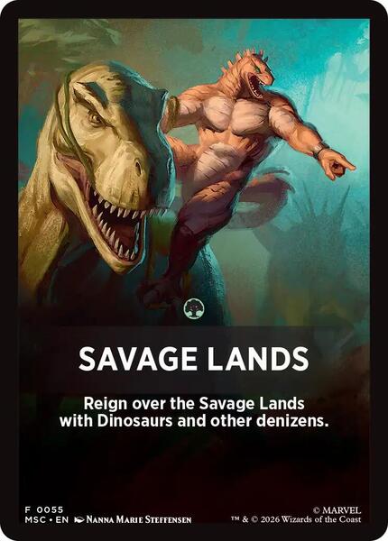 Savage Lands Theme Card Token (JMSC)