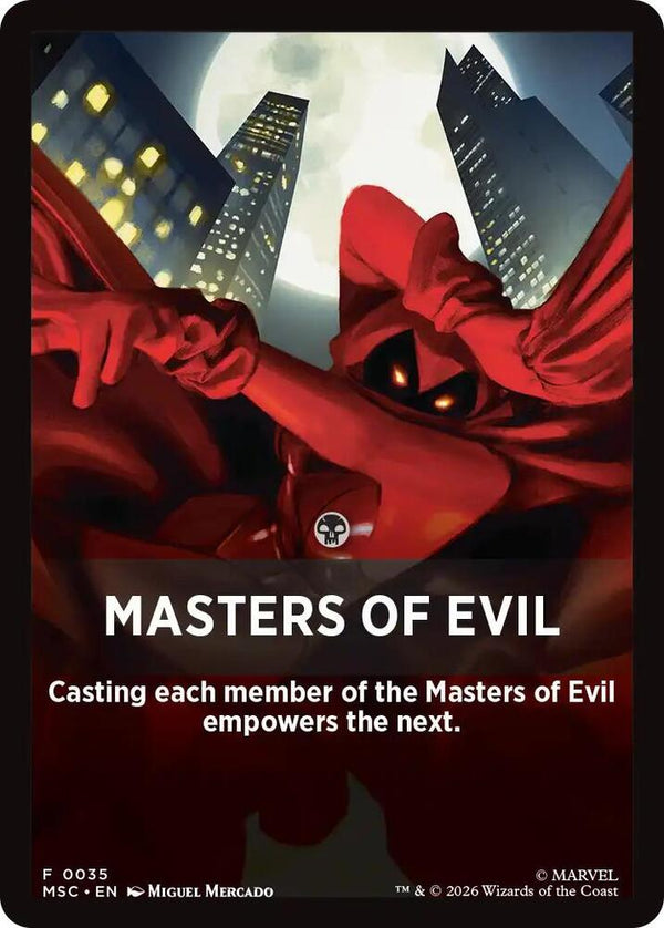 Masters of Evil Theme Card Token (JMSC)