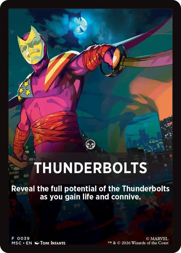Thunderbolts Theme Card Token (JMSC)