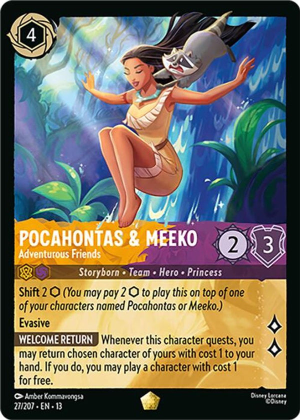 Pocahontas & Meeko (Adventurous Friends) - 27/207 - Legendary