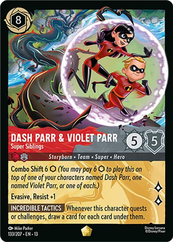 Dash Parr & Violet Parr (Super Siblings) - 133/207 - Legendary