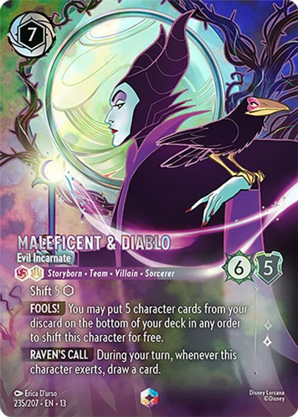 Maleficent & Diablo (Evil Incarnate) - 235/207 - Enchanted