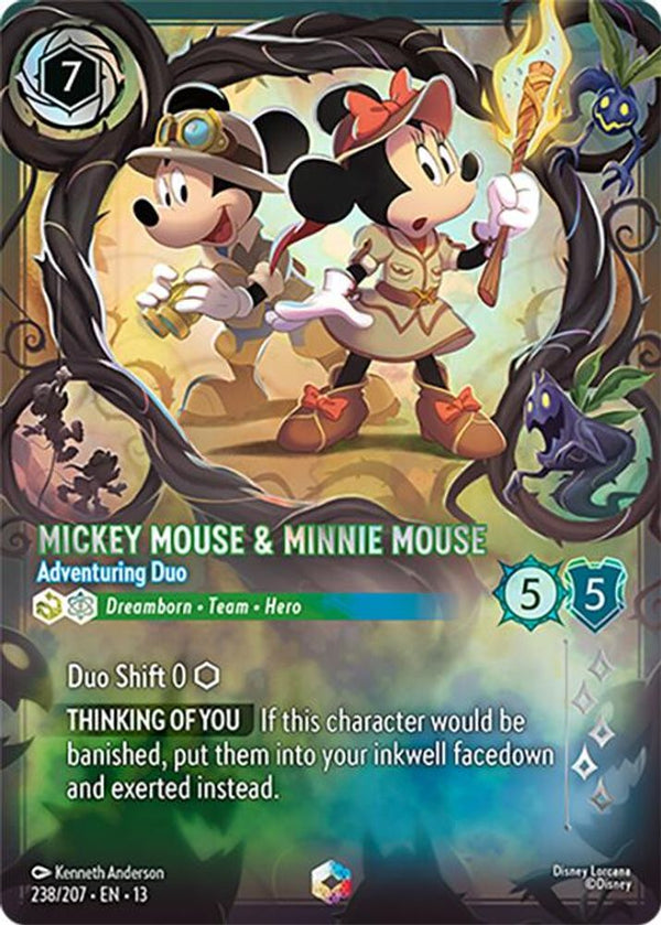 Mickey Mouse & Minnie Mouse (Adventuring Duo) - 238/207 - Enchanted