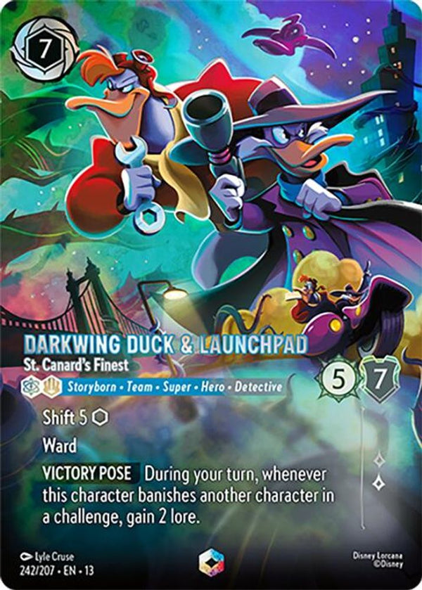 Darkwing Duck & Launchpad (St. Canard's Finest) - 242/207 - Enchanted