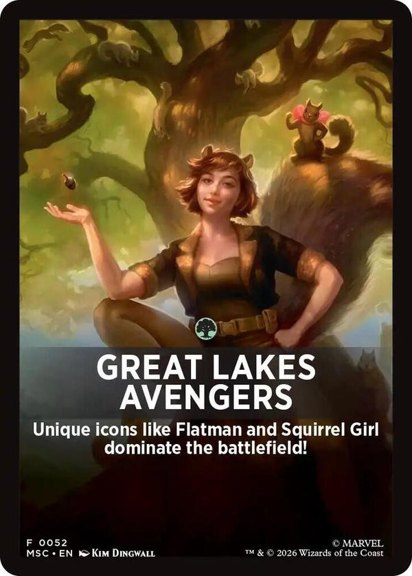 Great Lakes Avengers Theme Card Token (JMSC)