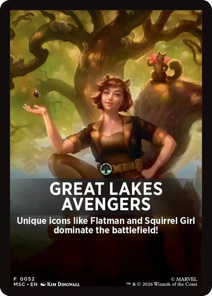 Great Lakes Avengers Theme Card Token (JMSC)