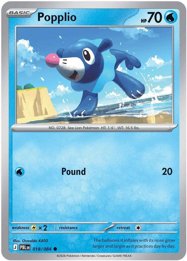 Popplio - 018/084 - Common