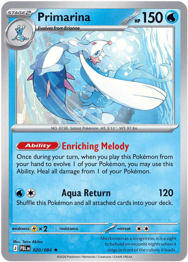 Primarina - 020/084 - Rare
