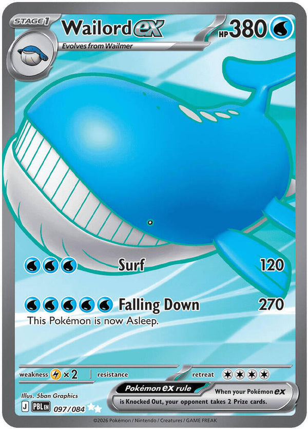 Wailord ex - 097/084 - Ultra Rare