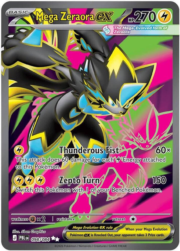 Mega Zeraora ex - 098/084 - Ultra Rare
