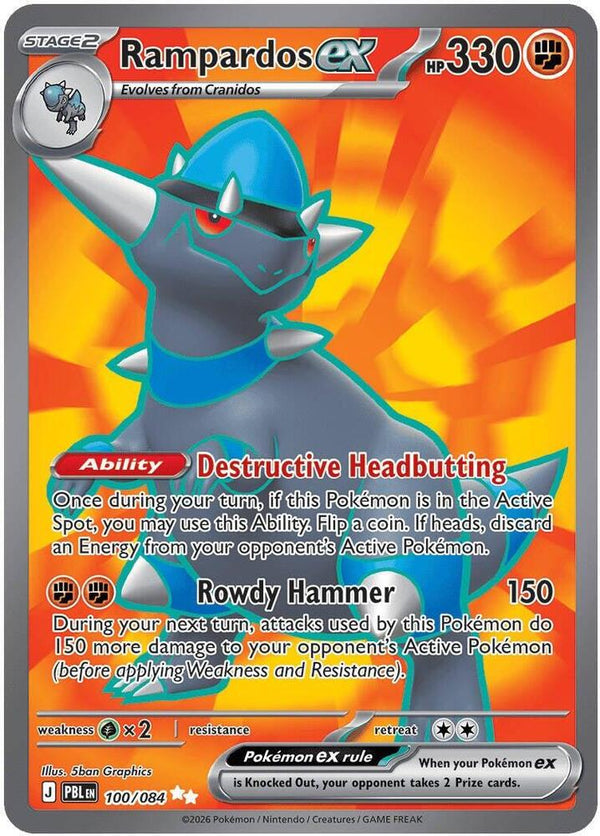 Rampardos ex - 100/084 - Ultra Rare