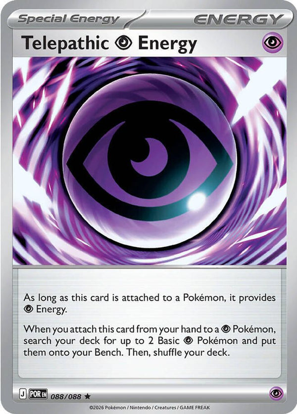 Telepathic Psychic Energy - 088/088 - Rare - Theme Deck Exclusive