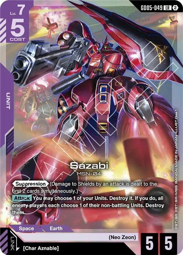 Sazabi (GD05-049) - GD05-049 - Legend Rare