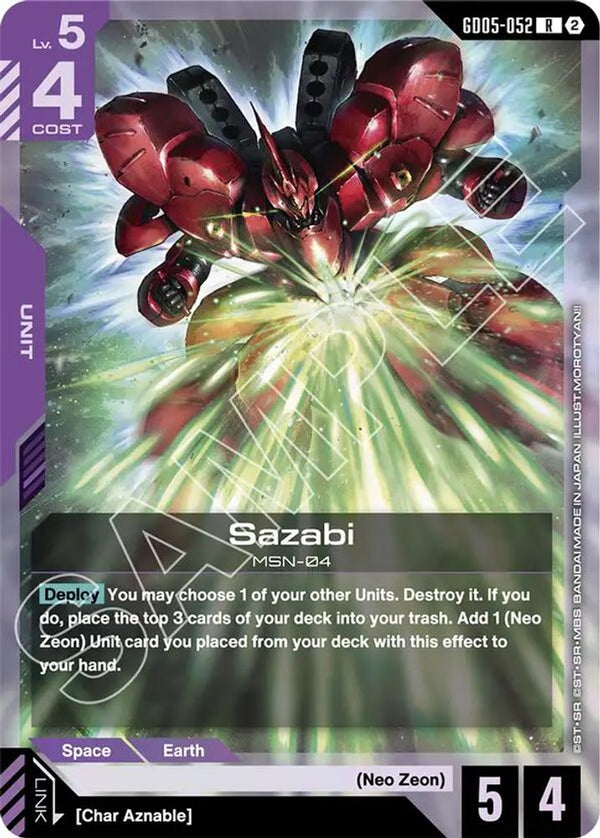 Sazabi (GD05-052) - GD05-052 - Rare