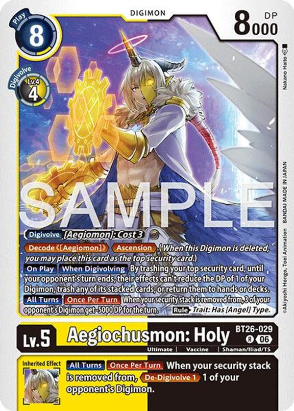 Aegiochusmon: Holy - BT26-029 - Rare