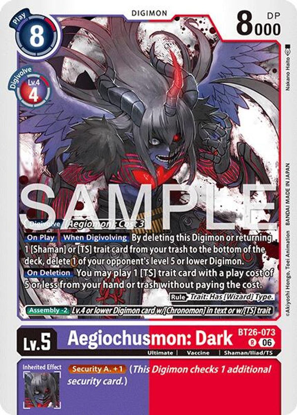 Aegiochusmon: Dark - BT26-073 - Rare