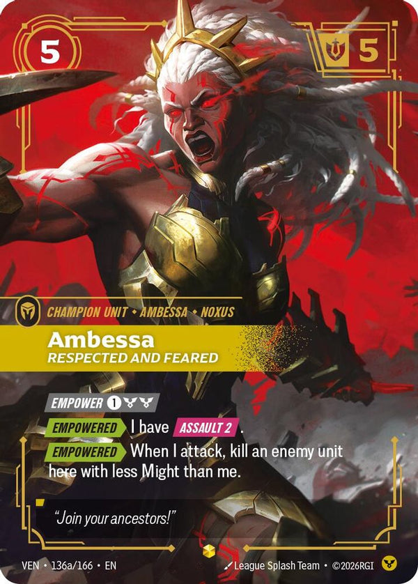 Ambessa, Respected and Feared (Alternate Art) - 136a/166 - Epic