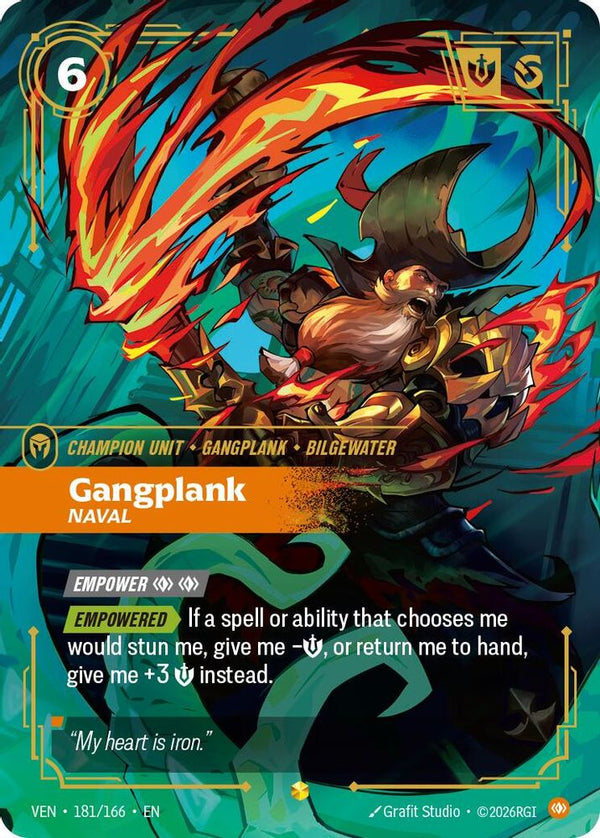 Gangplank, Naval (Overnumbered) - 181/166 - Rare