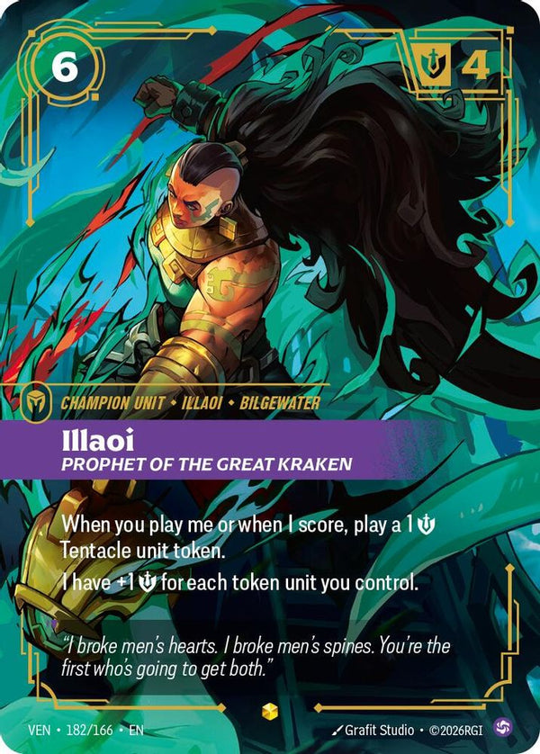 Illaoi, Prophet of the Great Kraken (Overnumbered) - 182/166 - Rare