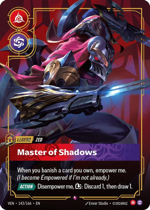 Zed - Master of Shadows - 143/166 - Rare