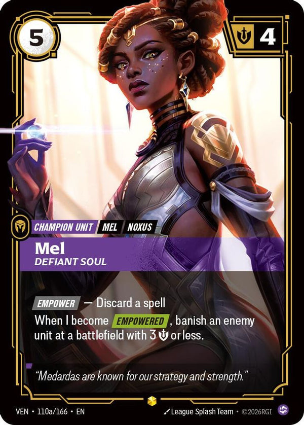 Mel, Defiant Soul (Alternate Art) - 110a/166 - Rare
