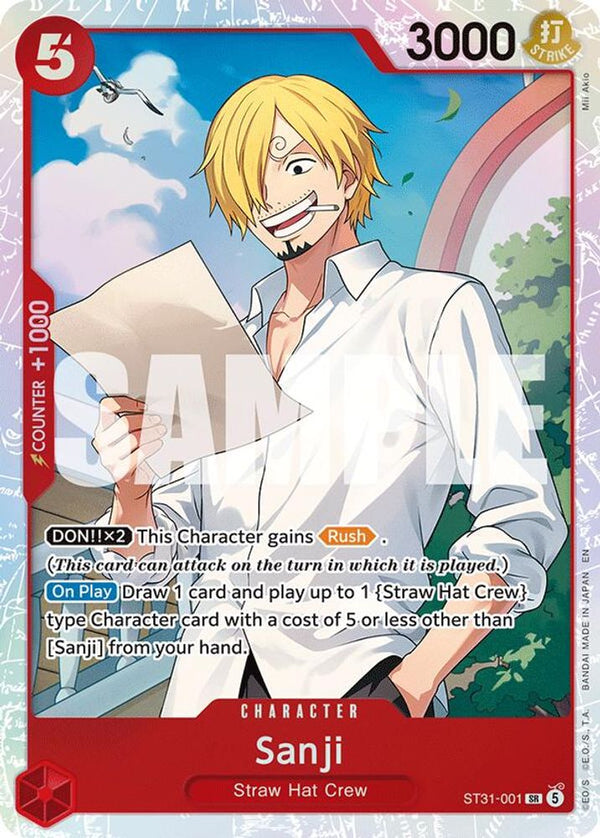 Sanji - ST31-001 - Super Rare