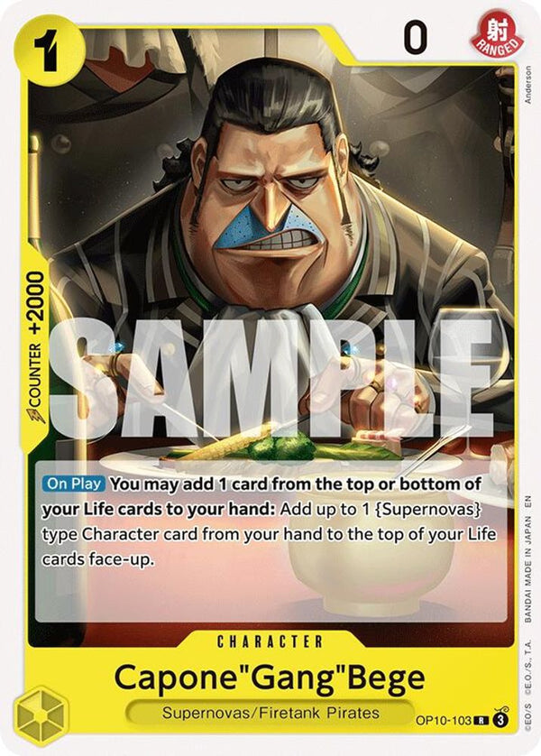 Capone"Gang"Bege (ST36) (Reprint) (Non-Foil) - OP10-103 - Rare