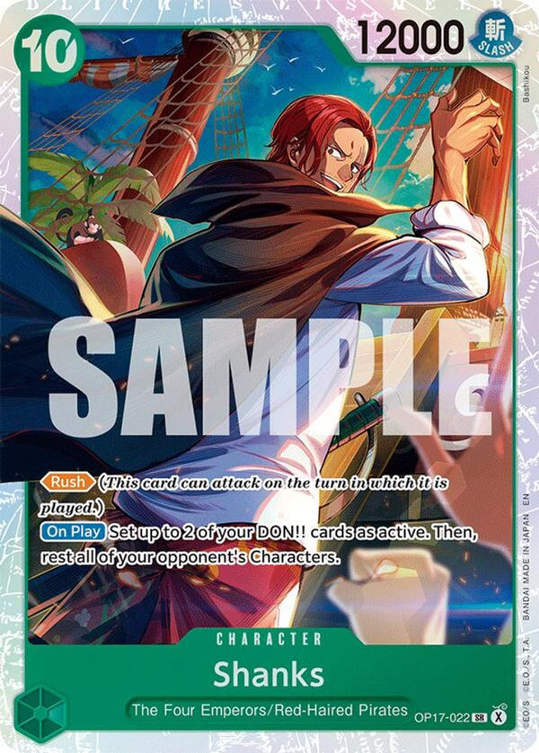 Shanks (022) - OP17-022 - Super Rare (Pre-Order)
