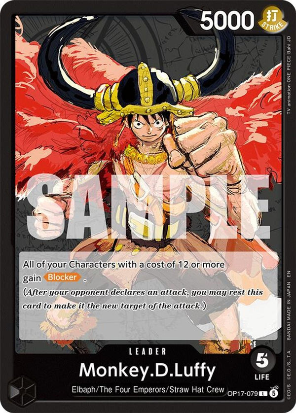 Monkey.D.Luffy (079) - OP17-079 - Leader (Pre-Order)