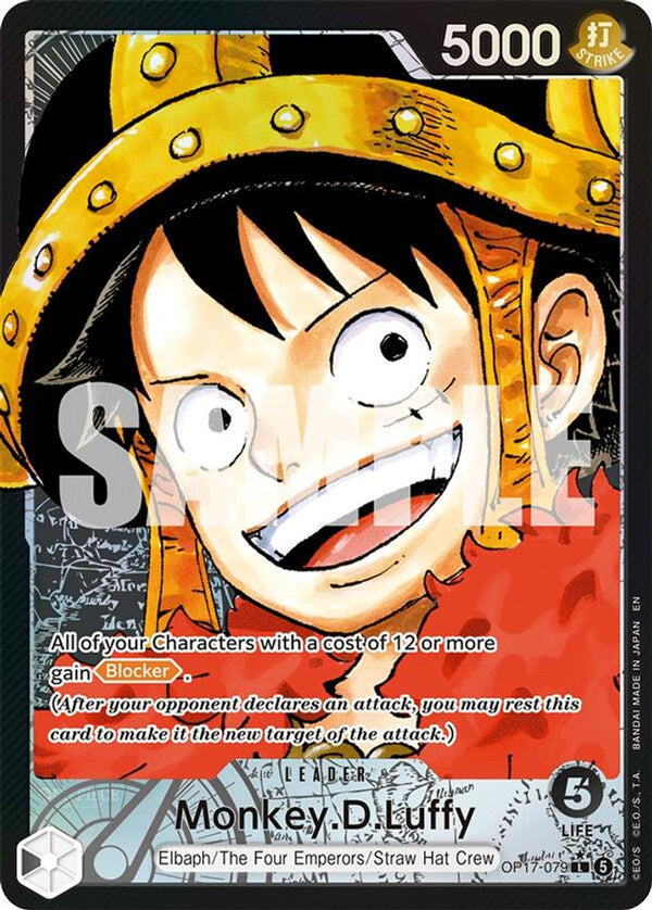 Monkey.D.Luffy (079) (Alternate Art) - OP17-079 - Leader