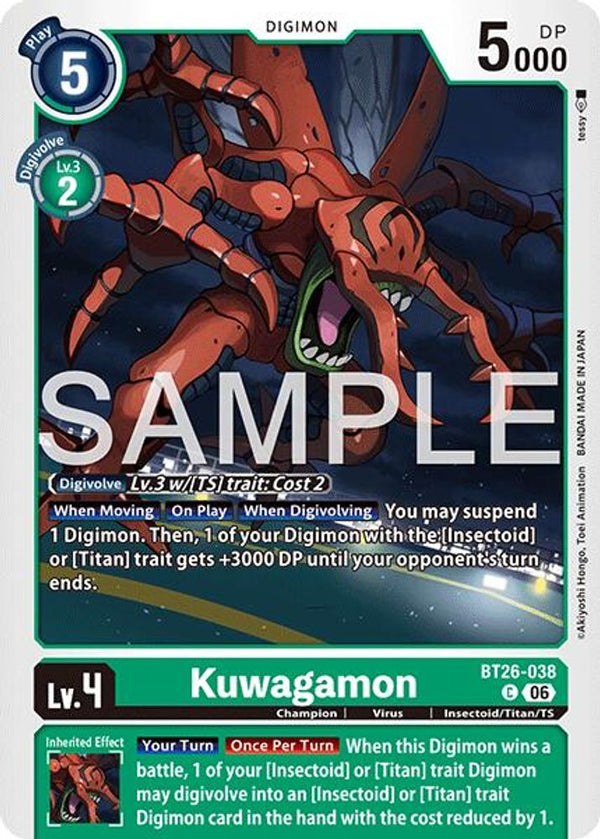 Kuwagamon - BT26-038 - Common