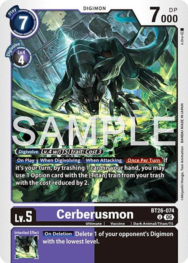 Cerberusmon - BT26-074 - Uncommon