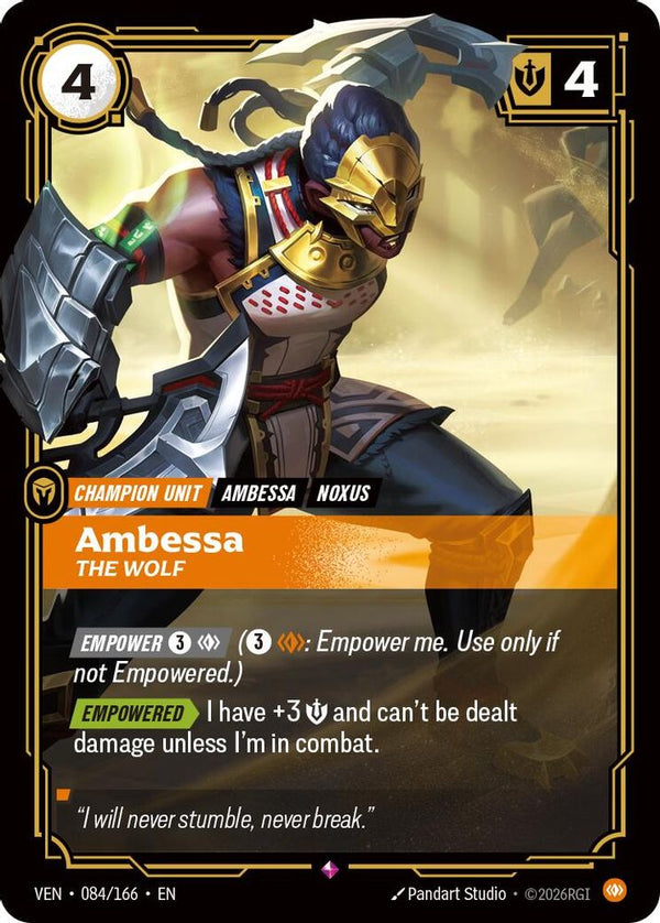 Ambessa, The Wolf - 084/166 - Rare