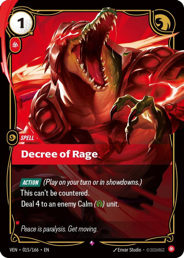 Decree of Rage - 015/166 - Rare