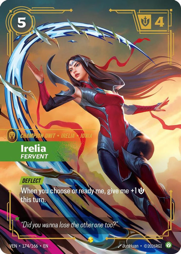 Irelia, Fervent (Overnumbered) - 174/166 - Epic