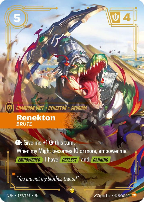 Renekton, Brute (Overnumbered) - 177/166 - Epic