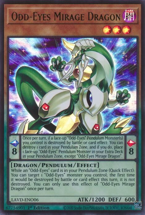 Odd-Eyes Mirage Dragon - LAVD-ENO06 - Ultra Rare - 1st Edition