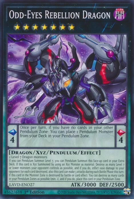 Odd-Eyes Rebellion Dragon - LAVD-ENO27 - Common - 1st Edition