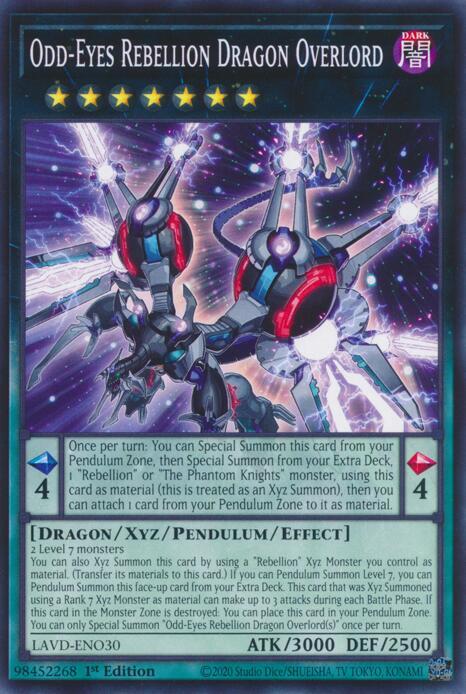 Odd-Eyes Rebellion Dragon Overlord - LAVD-ENO30 - Common - 1st Edition