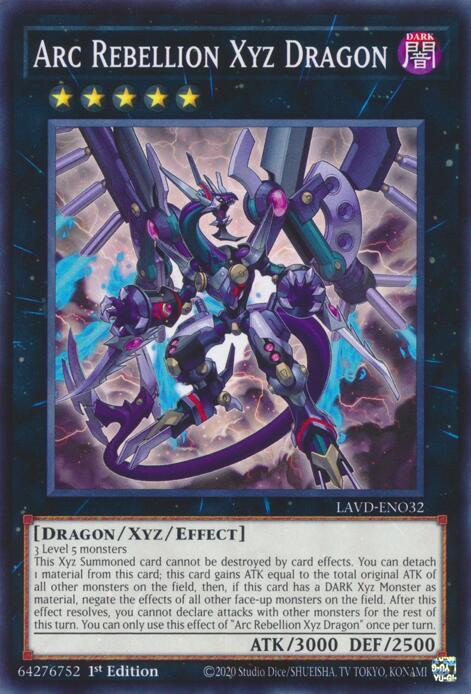 Arc Rebellion Xyz Dragon - LAVD-ENO32 - Common - 1st Edition