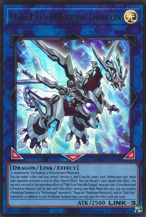 Odd-Eyes Override Dragon - LAVD-ENO38 - Ultra Rare - 1st Edition