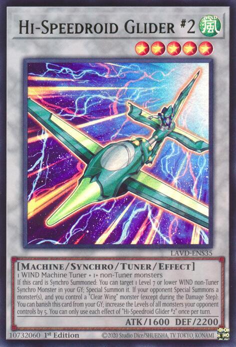Hi-Speedroid Glider #2 (UR) - LAVD-ENS35 - Ultra Rare - 1st Edition