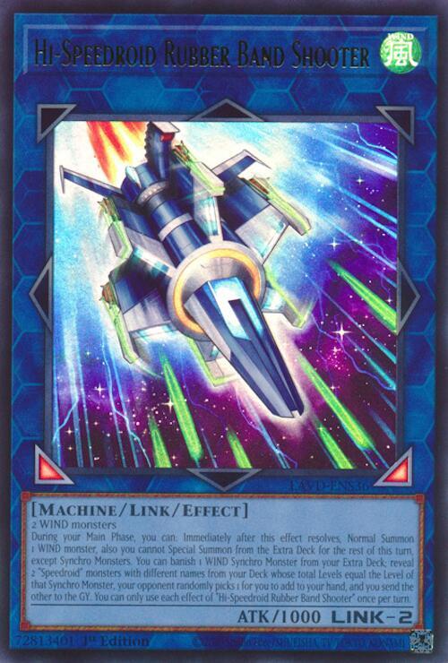 Hi-Speedroid Rubber Band Shooter (UR) - LAVD-ENS36 - Ultra Rare - 1st Edition