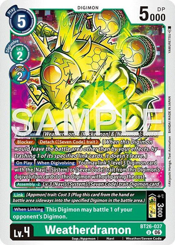 Weatherdramon - BT26-037 - Uncommon