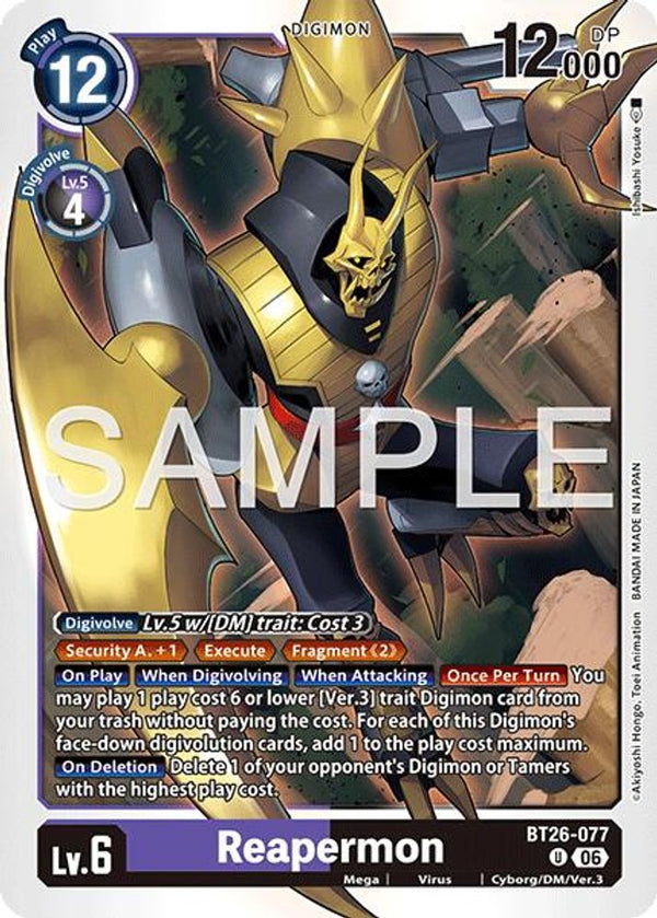 Reapermon - BT26-077 - Uncommon