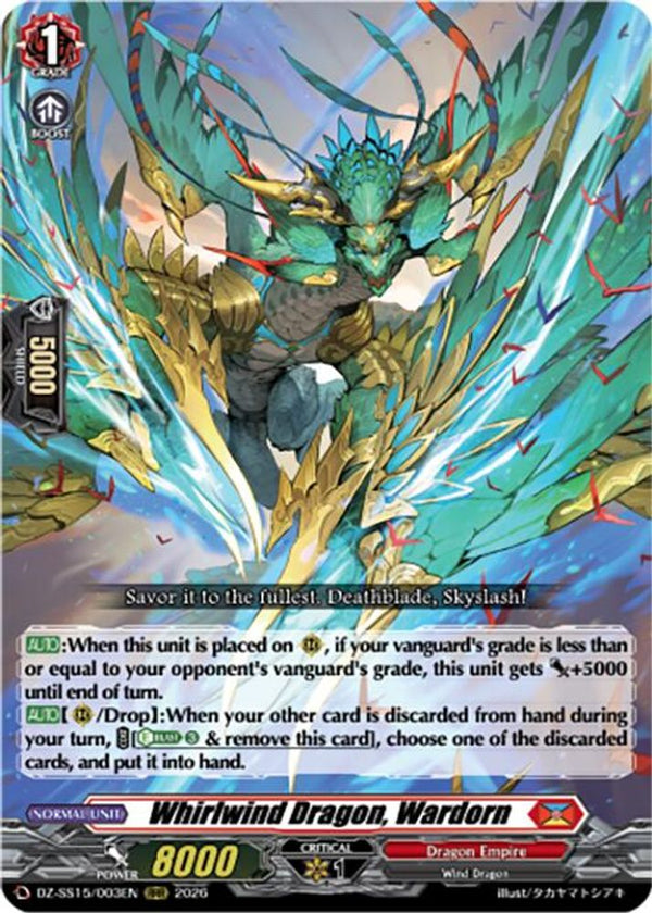 Whirlwind Dragon, Wardorn - DZ-SS15/003EN - Triple Rare