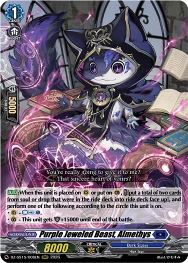 Purple Jeweled Beast, Almethys - DZ-SS15/008EN - Triple Rare