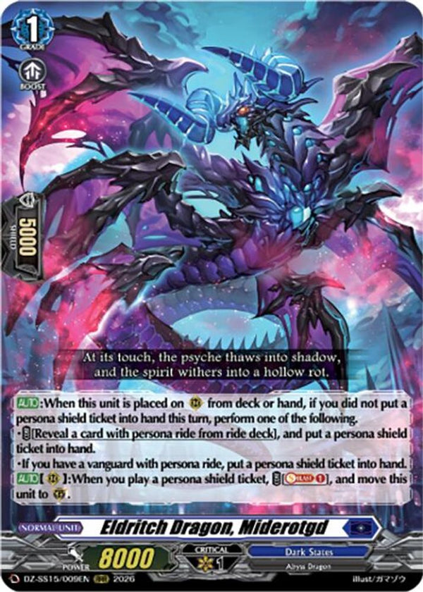 Fiendish Misfortune Dragon, Miderotgd - DZ-SS15/009EN - Triple Rare