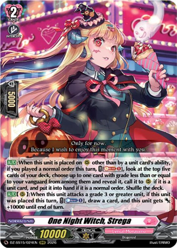 One Night Witch, Strega - DZ-SS15/024EN - Triple Rare