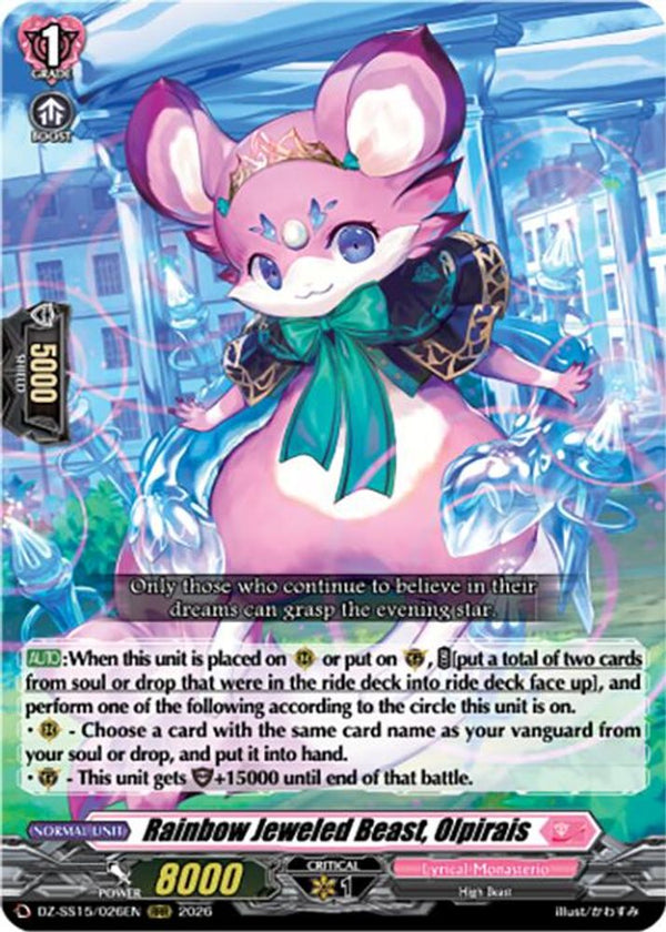Rainbow Jeweled Beast, Olpirais - DZ-SS15/026EN - Triple Rare
